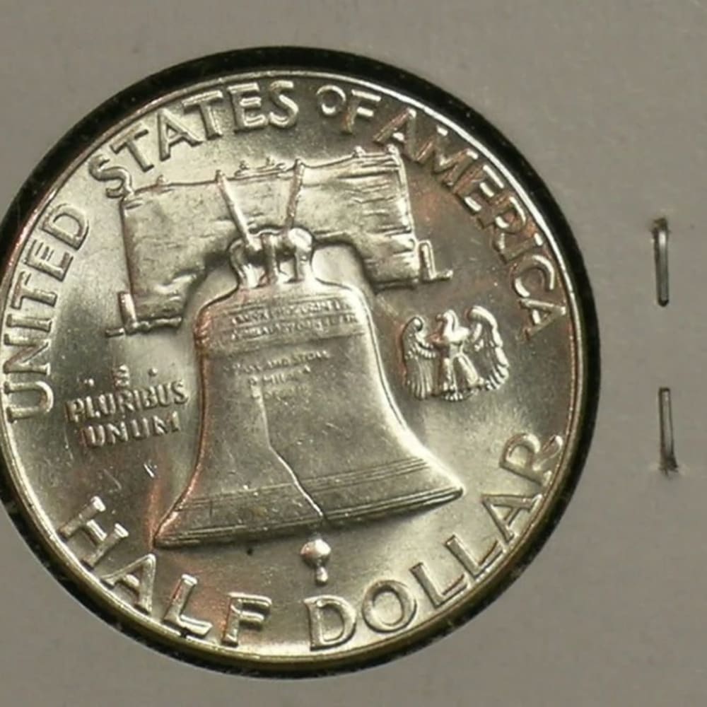 1950-P Uncirculated Franklin Half Dollar - - Silver Coin (AE11-33)